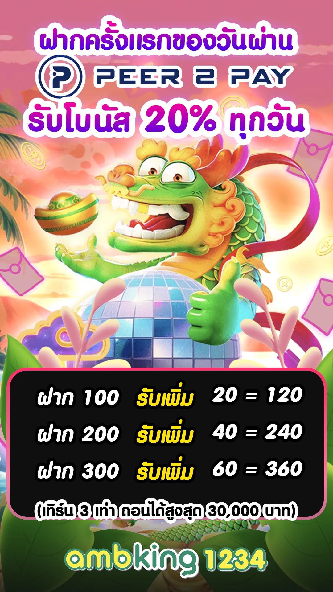 โปรทุนน้อยฝาก1รับ50 - แบนเนอร์โปรโมชั่น